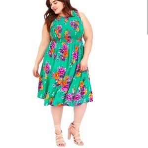 Torrid | Smocked Midi Dress. Size 2.